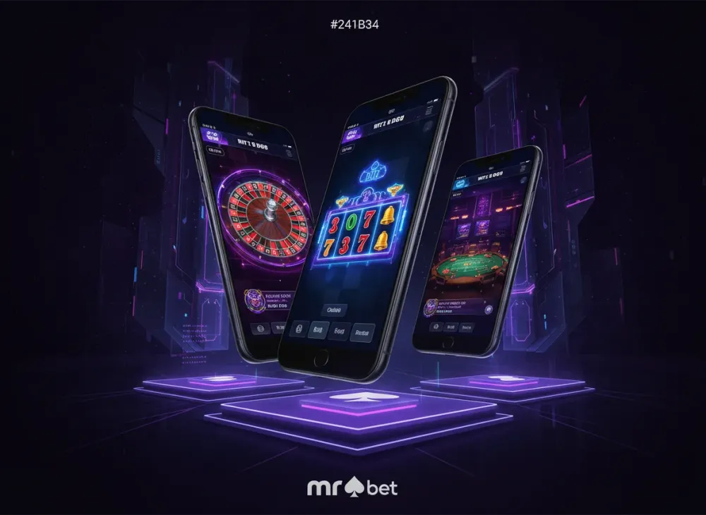Mobile casino interface on smartphone